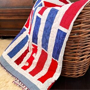 40”x50” Handmade Patriotic Quilt.